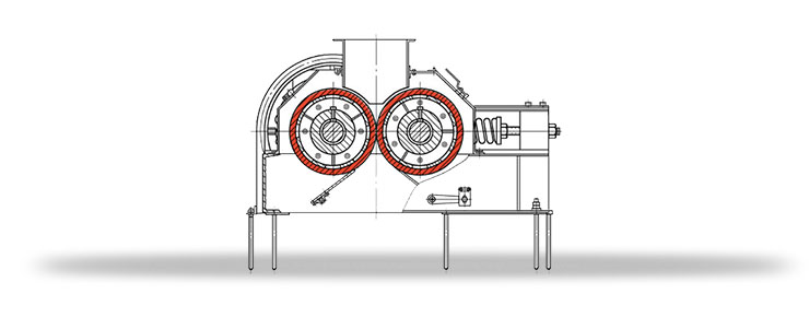 Trituradora de Rodillo con Cuchillos